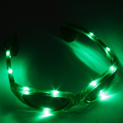 Gafas luminosas LED verde